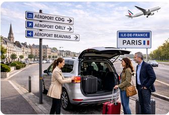 Transfert province vers aéroports de Paris